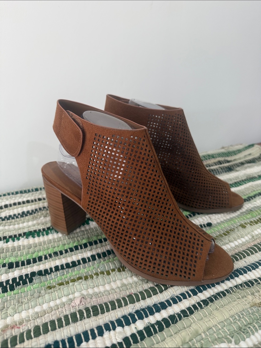 Cityclassified Women's Brown Cutout Heeled Sandals